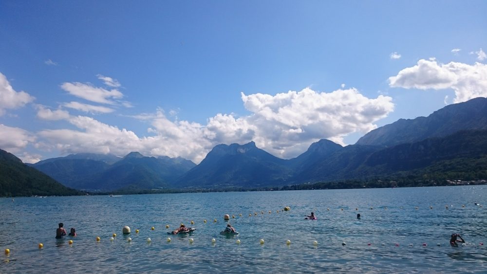 plage angon lac annecy